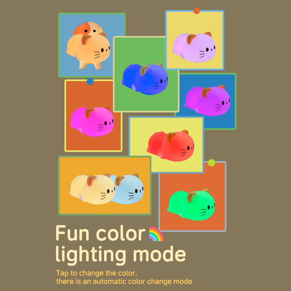Myratts cat night light touch brightness control for easy scene adjustment