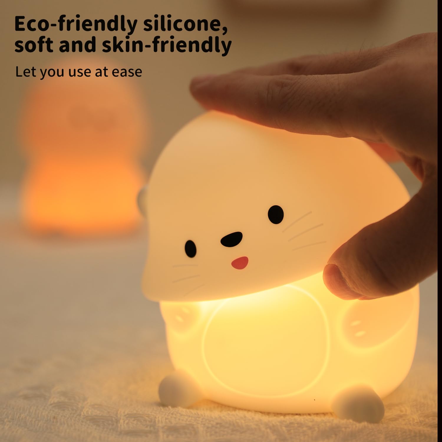 Myratts Otter Night Light with 30-minute timer for easy nap scheduling.