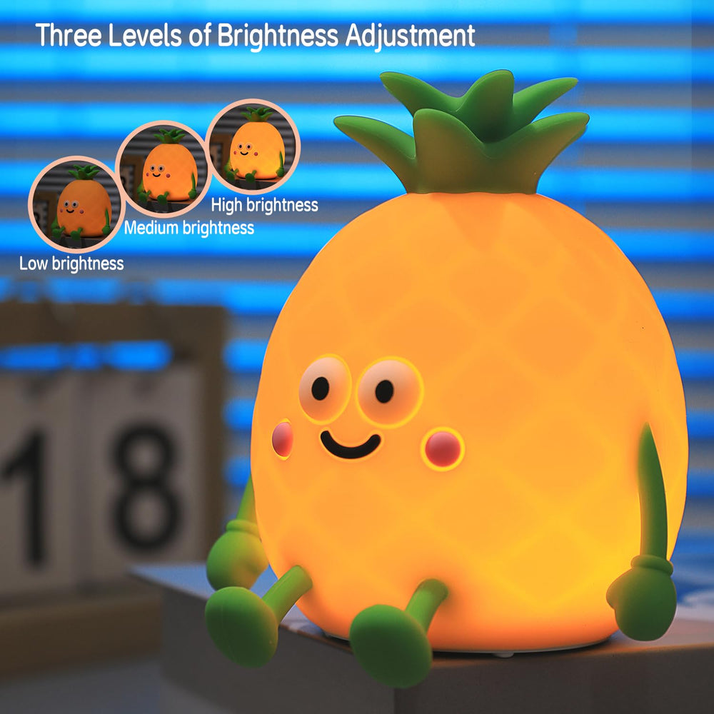 Myratts pineapple night light with dimmable brightness for reading at night