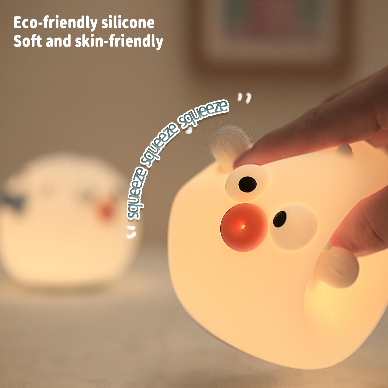 Myratts compact nursery light easy to carry on trips.