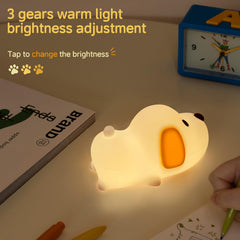 Myratts Puppy Night Light is USB-rechargeable for portable use.