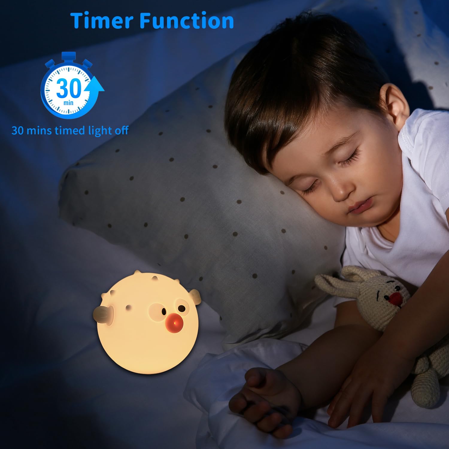 Myratts USB rechargeable night light portable for travel.