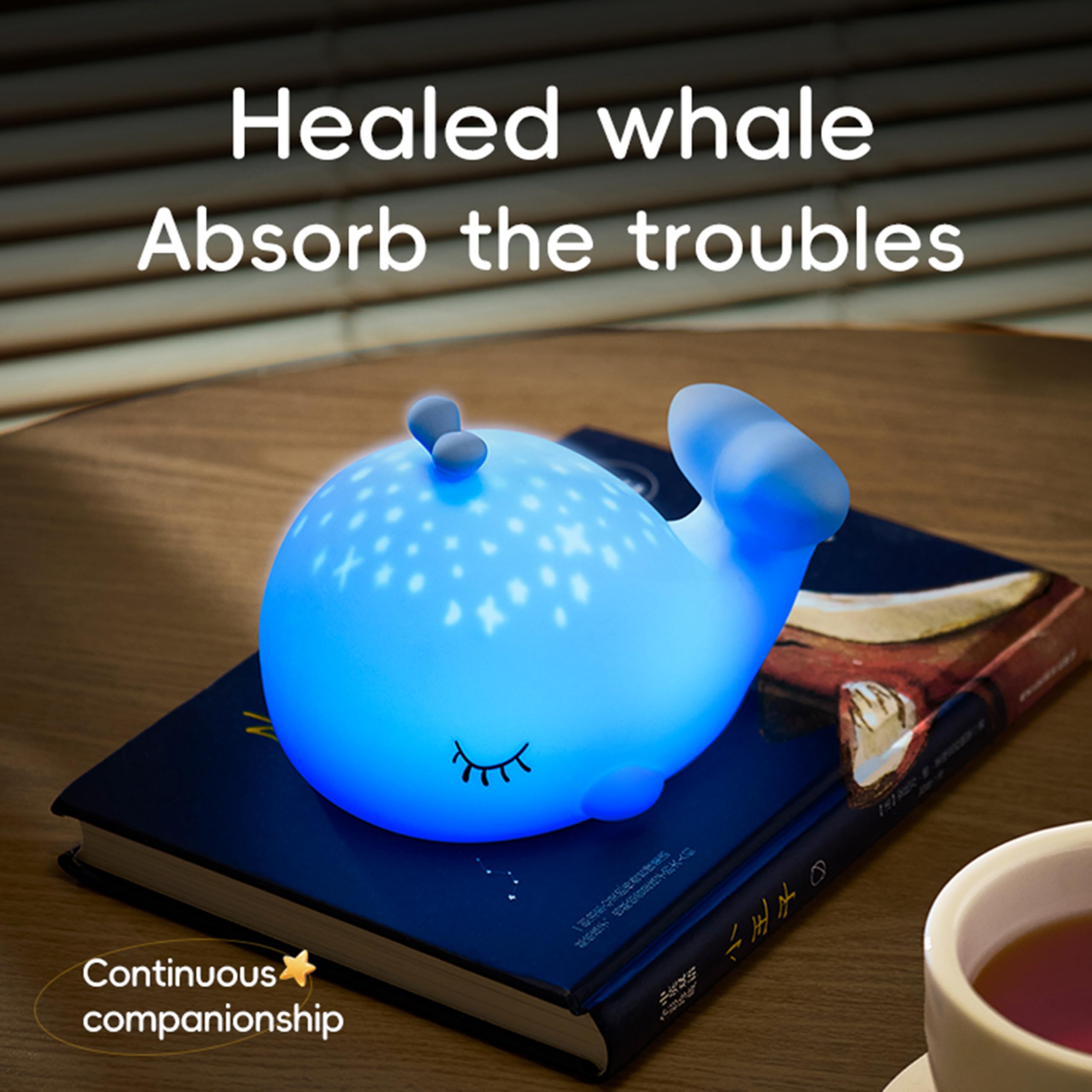 Myratts Whale Night Light's compact design is easy to carry anywhere.