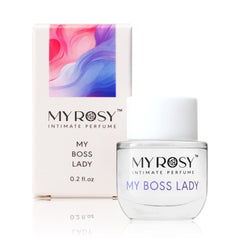 Packaging image of MYROSY perfume oil for discreet daily use.