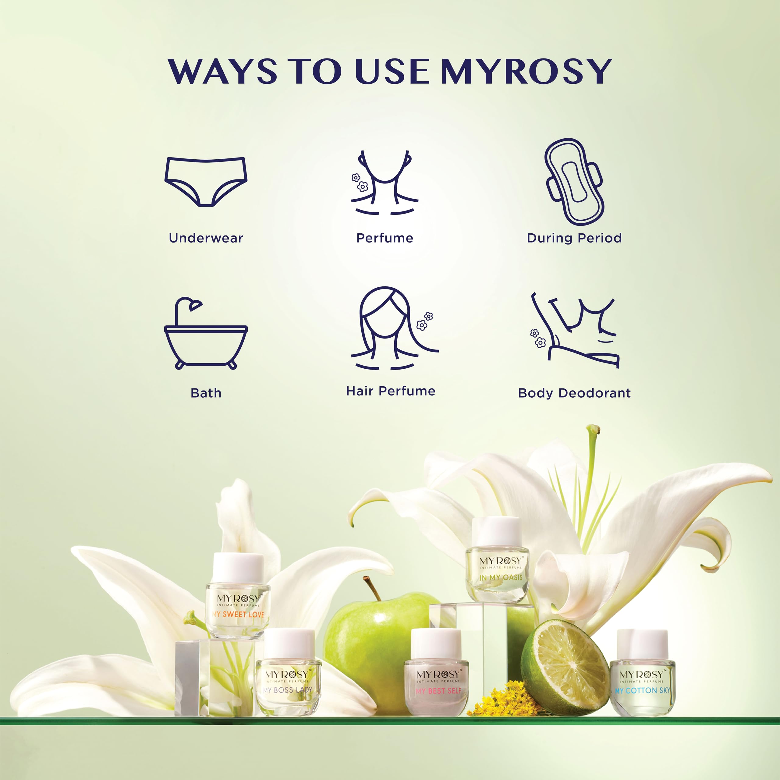 MYROSY My Cotton Sky white musk and amber base provide warm, calming tones.
