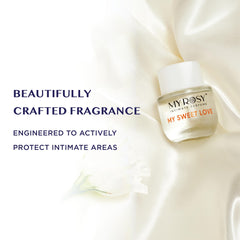MYROSY My Sweet Love scent notes featuring peach, violet, orchid for feminine appeal