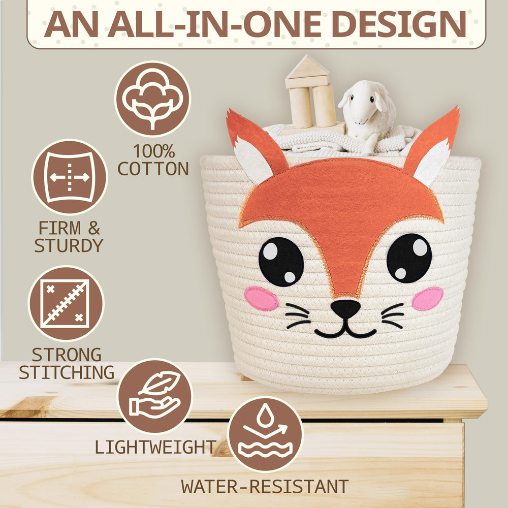 MYS HOMESTYLE Baby storage basket highlights essentials in an easy-to-reach tote.