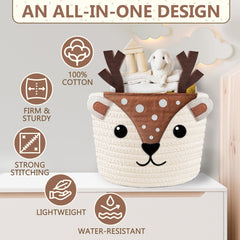 MYS HOMESTYLE Water-resistant basket enables easy cleaning near bathroom areas.