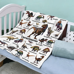 MYSTCOVER dinosaur blanket in nursery or stroller adds playful decor.