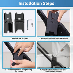 Premium PLA material resists wear for daily stroller use.