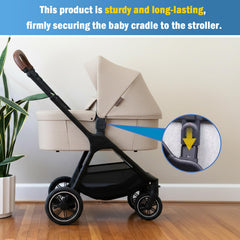 Secure-fit adapter keeps bassinet steady on Nuna Triv Next.