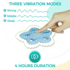 Myvikcar teething star textures blue supports oral exploration