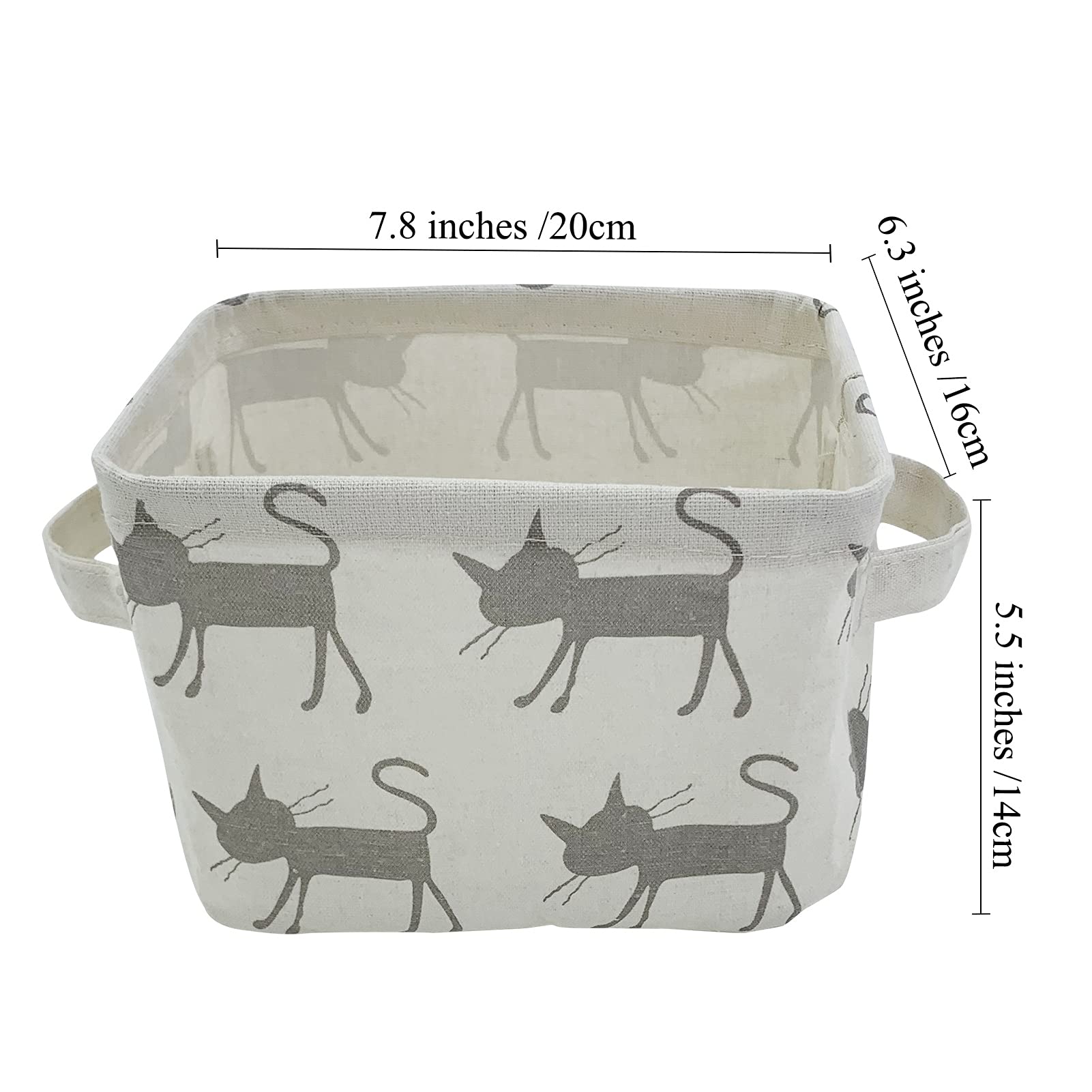 Mziart collapsible storage basket folds flat to save space when not in use.