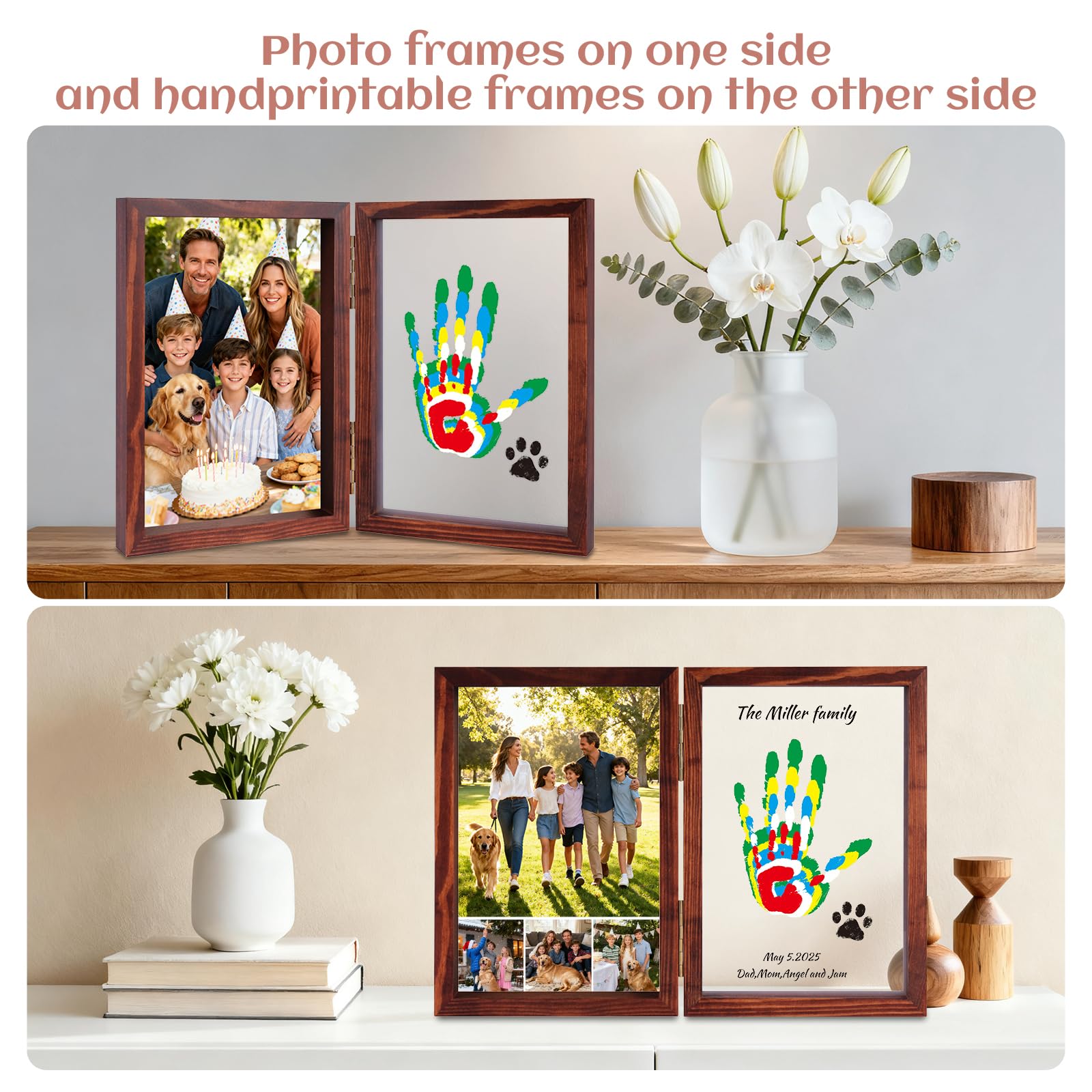 Nabance family handprint kit DIY gift-pack shown ready for gifting.