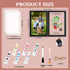 Nabance custom black folding frame accommodates multiple photos