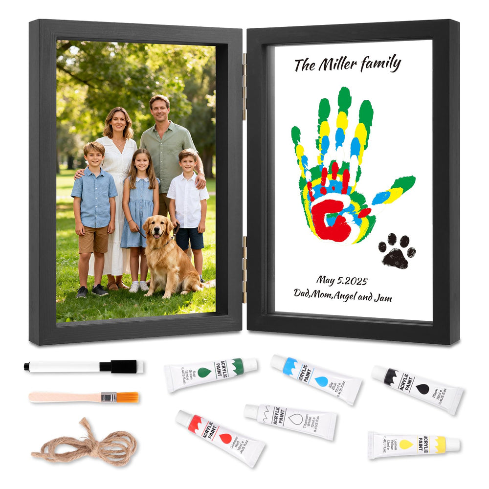 Nabance Family Handprint Kit frame close-up, a cherished family keepsake