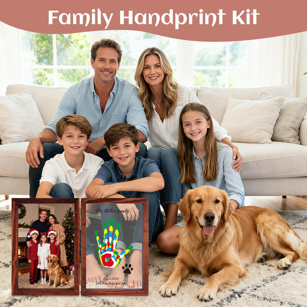 Nabance paw print option shown alongside baby handprints for pets.