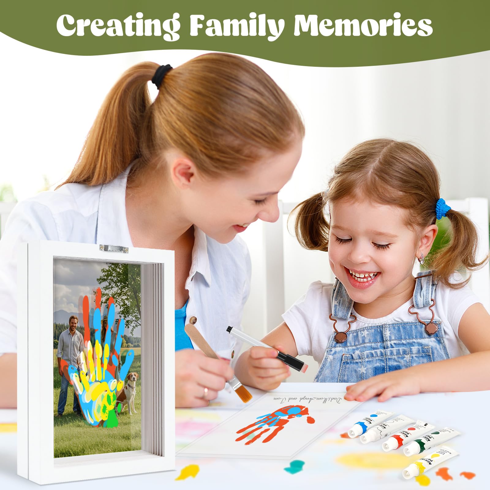Nabance handprint kit wall display idea in home decor