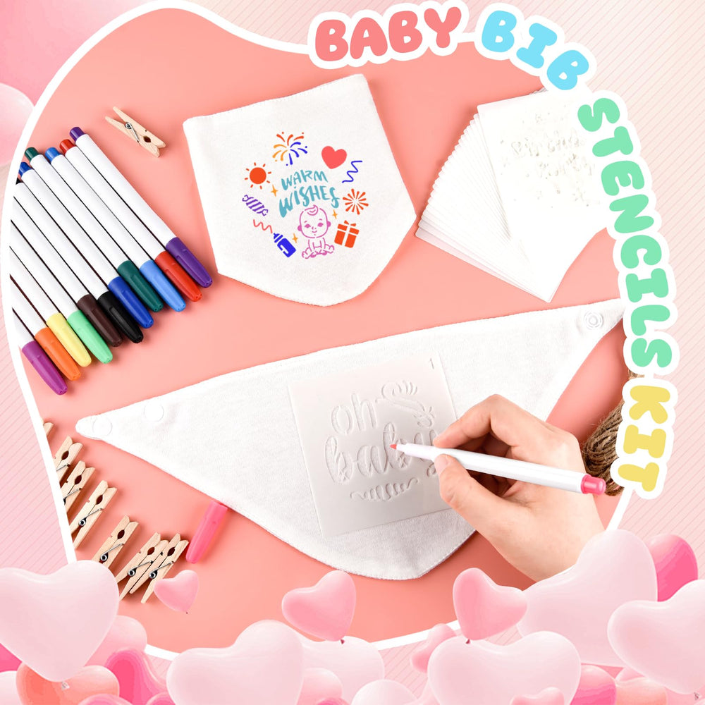 NACHLYNN 12 fabric markers for vivid drawings on bibs
