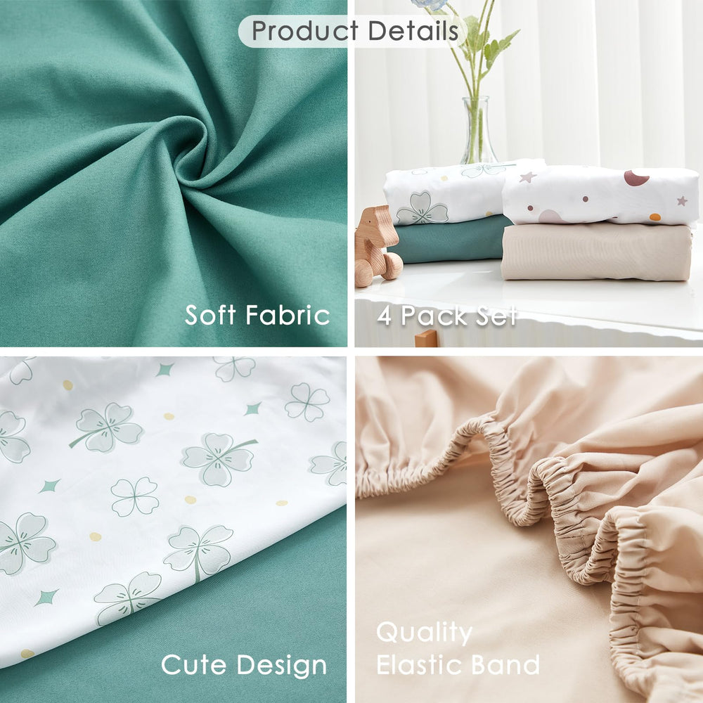 NacoMoco bassinet sheet elastic-bottom edge 35x20 snug fit