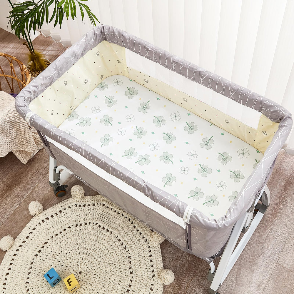 NacoMoco bassinet sheet solid color 35x20 easy care and durability