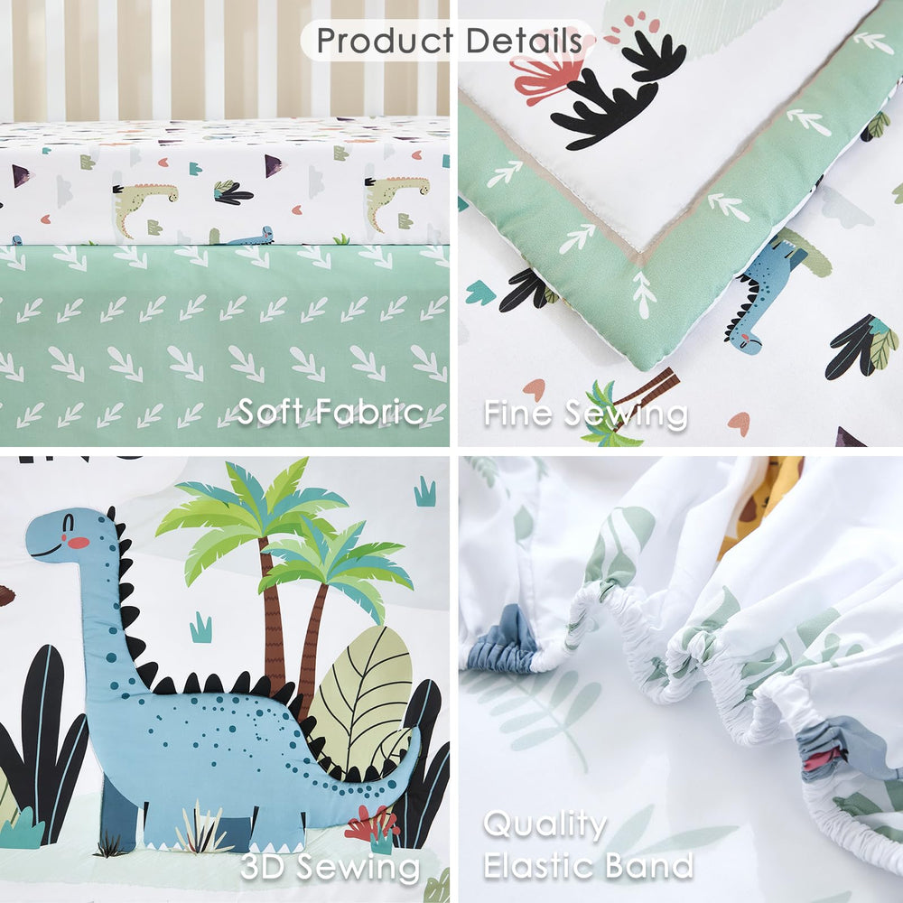 NacoMoco dinosaur nursery decor supports a cheerful bedtime routine