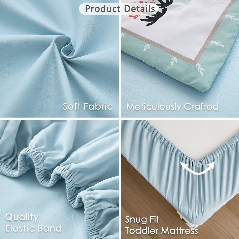 NacoMoco mint green dinosaur bedroom setup for a cheerful nursery atmosphere