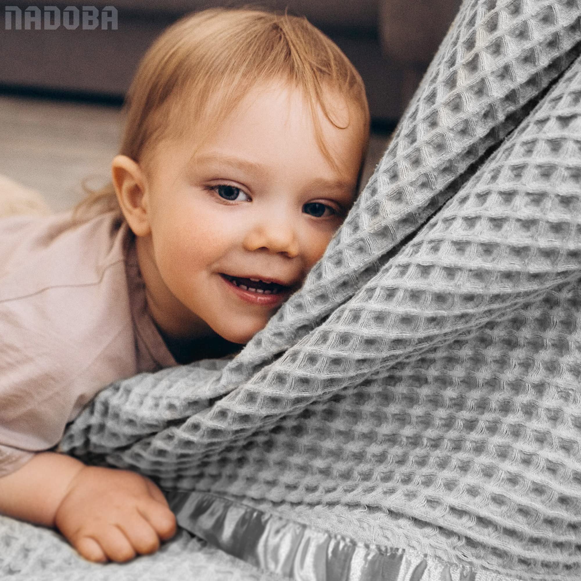 NADOBA easy-care machine washable baby blanket for simple upkeep