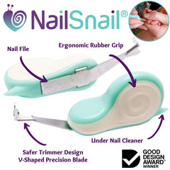 Nail Snail baby nail file designed for tiny nails
