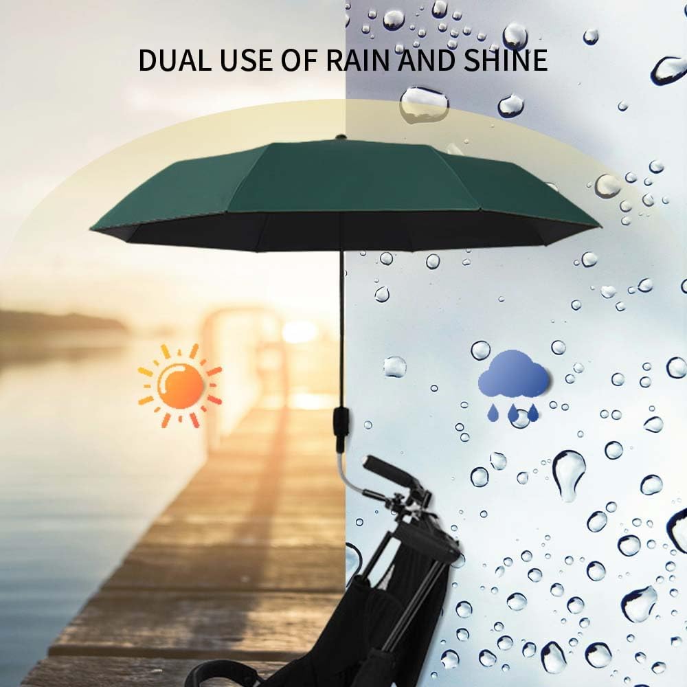 Nakazawa umbrella demonstrating 360 degree steering for flexible coverage