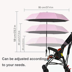 360-degree adjustment on Nakazawa parasol directs shade precisely.