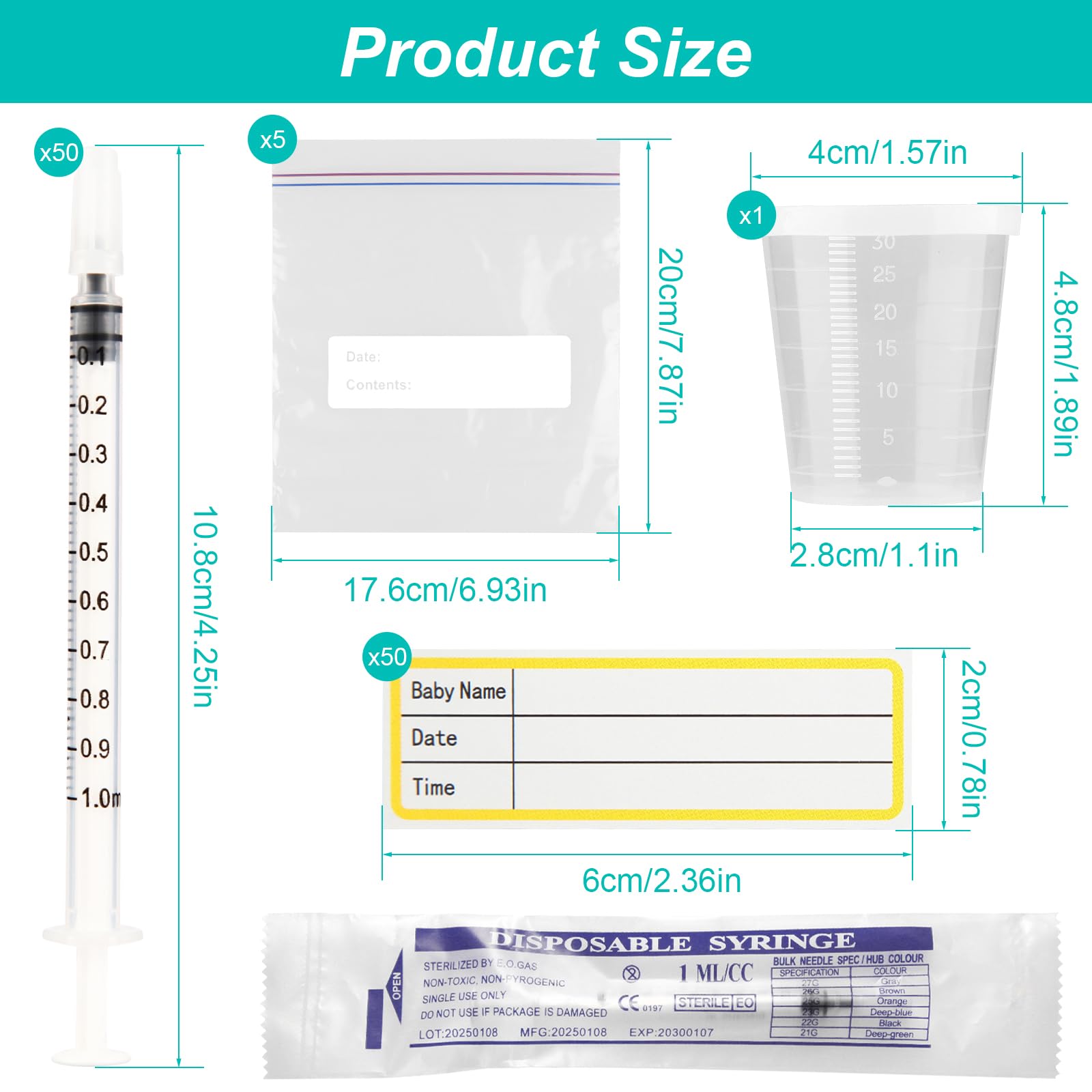 Nakyegop 1ml syringe with cap enabling safe, spill-free transfer.