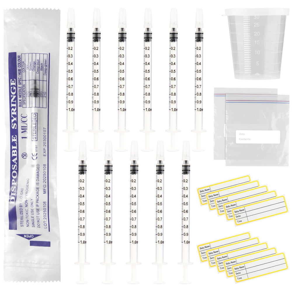 Nakyegop colostrum syringe kit with 50 pieces for precise sample collection.