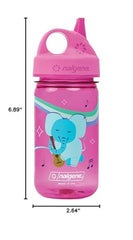 Nalgene Sustain Grip-N-Gulp lid closed for spill-proof toddler drinking