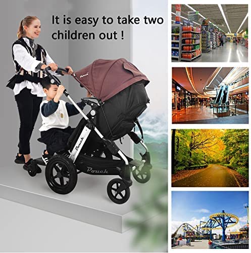Naniruok detachable seat on stroller board for quick transitions between riding modes.