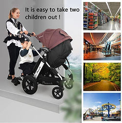 Naniruok detachable seat on stroller board for quick transitions between riding modes.