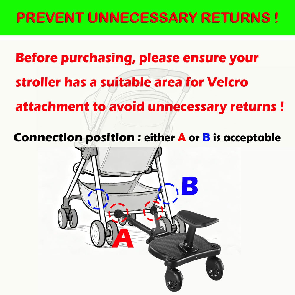 Naniruok stroller board seat removal in action for compact storage when not in use.