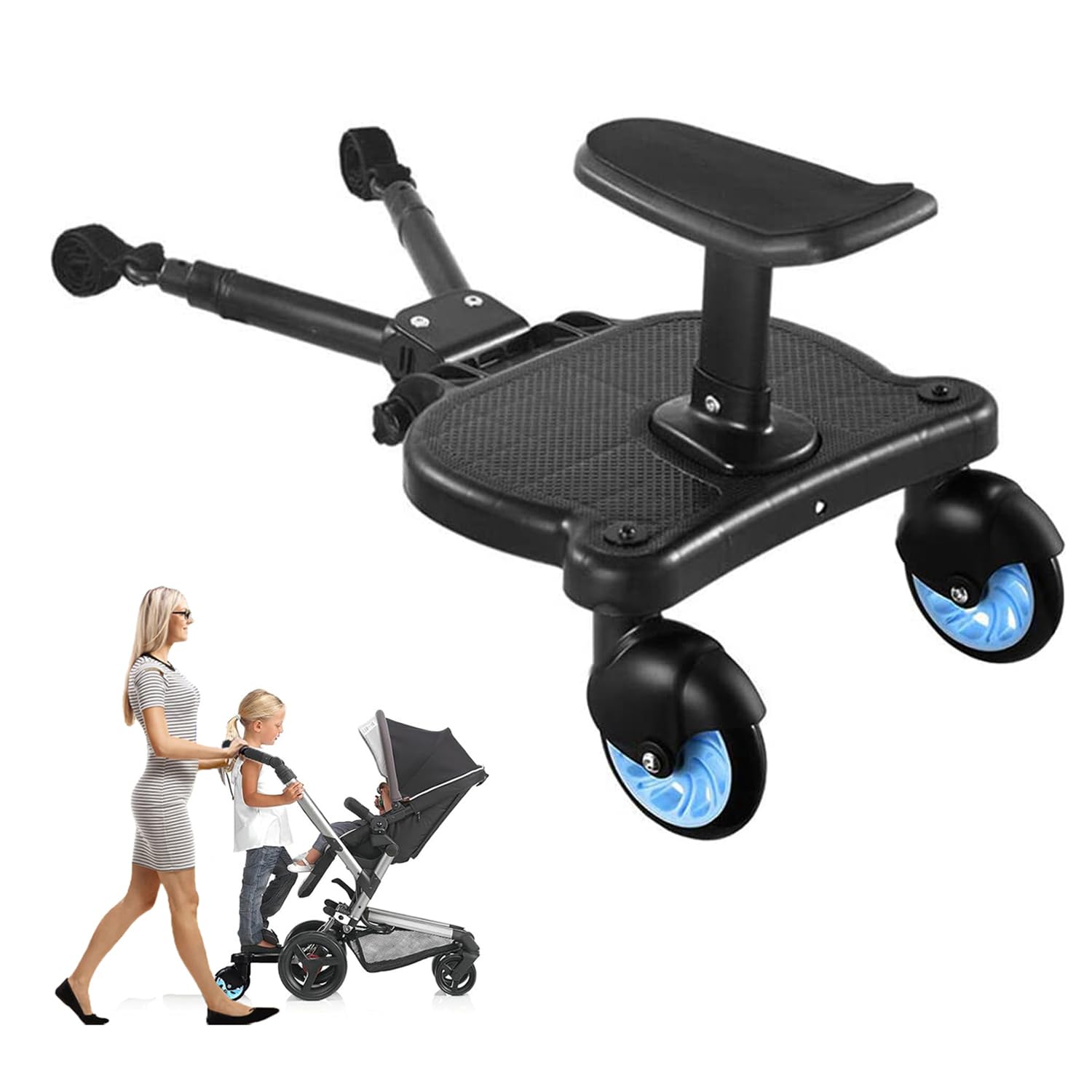 Naniruok universal stroller board with seat attachment for secure installation.