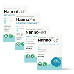 NannoPad packaging highlights discreet, eco-friendly wrapping for easy storage.