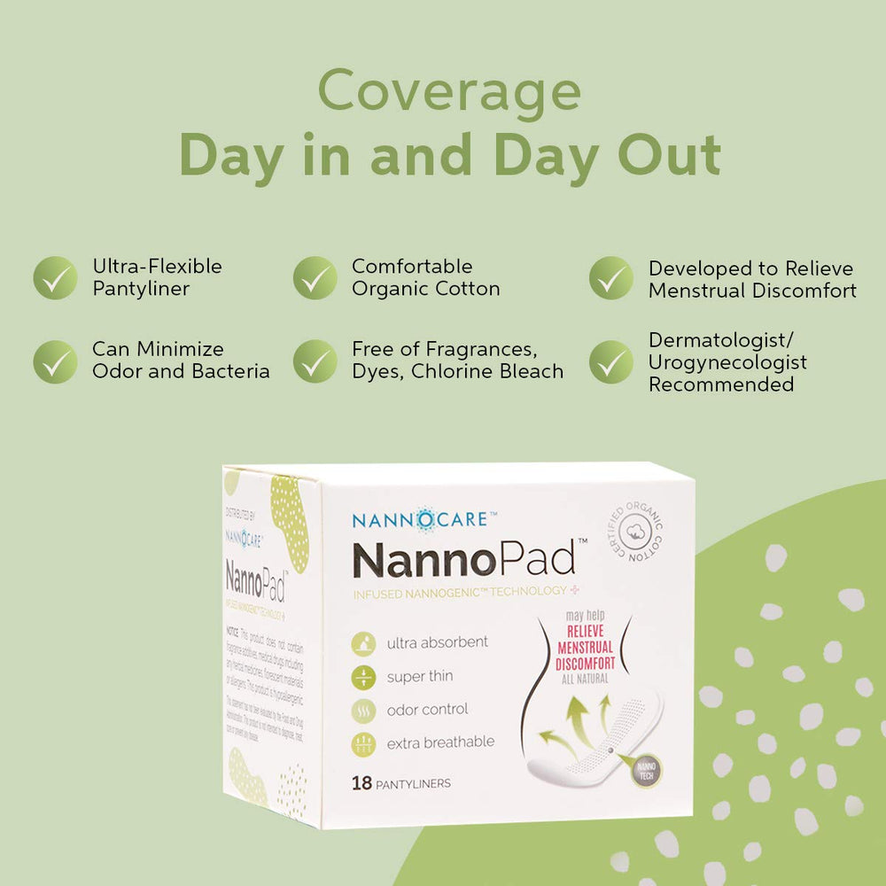 Cross-section view of NannoPad emphasizing the Nannogenic second layer for comfort.