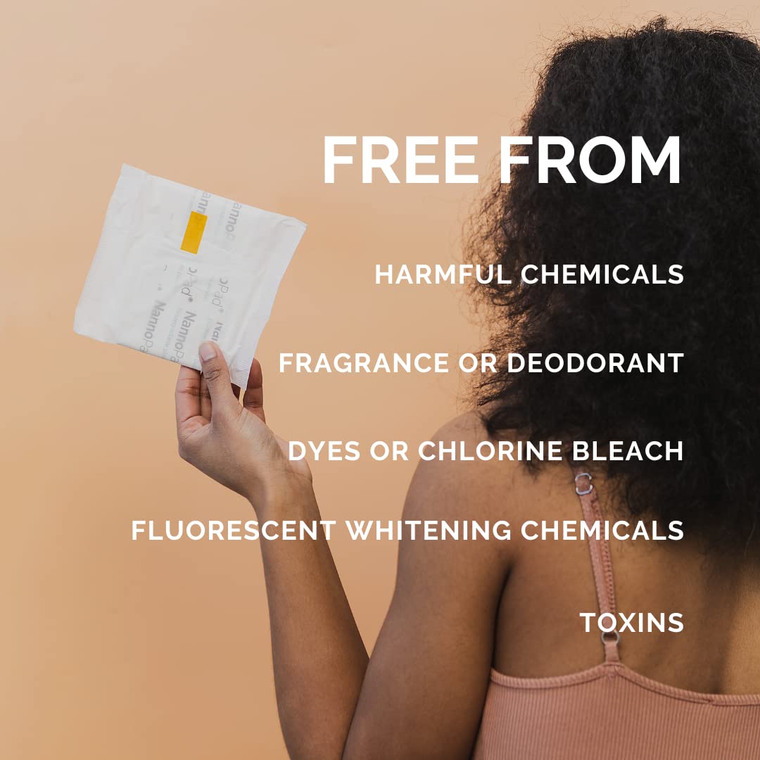 NannoPad regular organic cotton pad shown flat for everyday protection.