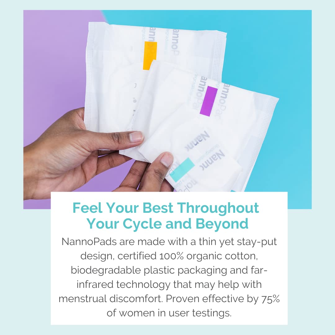 NannoPad pantyliner breathable design delivers daily freshness and comfort.