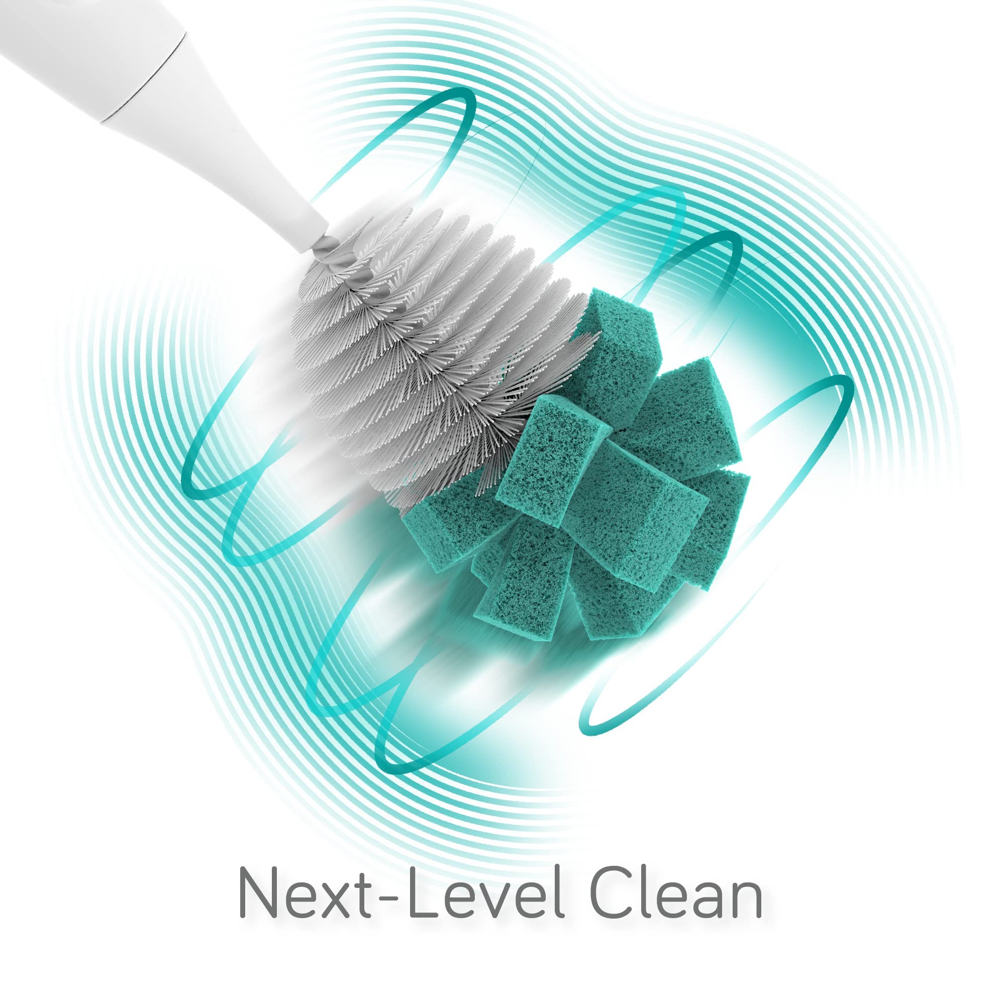 Nanobébé Electric Bottle Brush Cleaner rechargeable battery provides weeks of use.