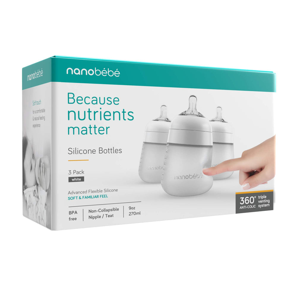 NANOBÉBÉ Flexy easy-clean silicone surface.
