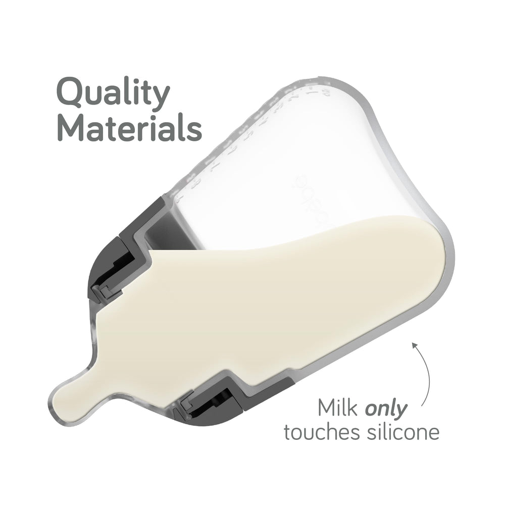 Nanobébé Flexy non-collapsible nipple for a natural latch.