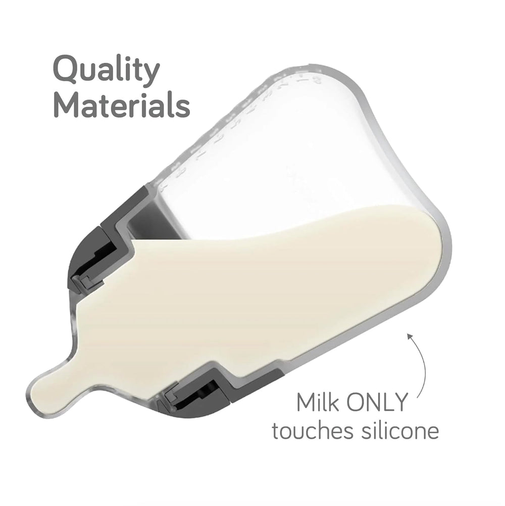 Nanobebe Flexy quick snap handles support tiny hands and motor skills