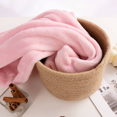NANPIPER baby blanket used as car-seat cover or swaddle alternative.