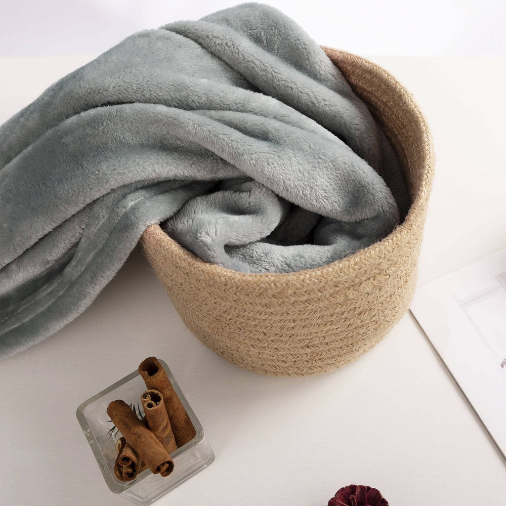 NANPIPER edge stitched blanket detail prevents fraying and extends use