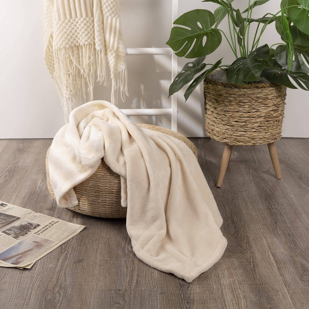 NANPIPER baby blanket machine washable for easy care