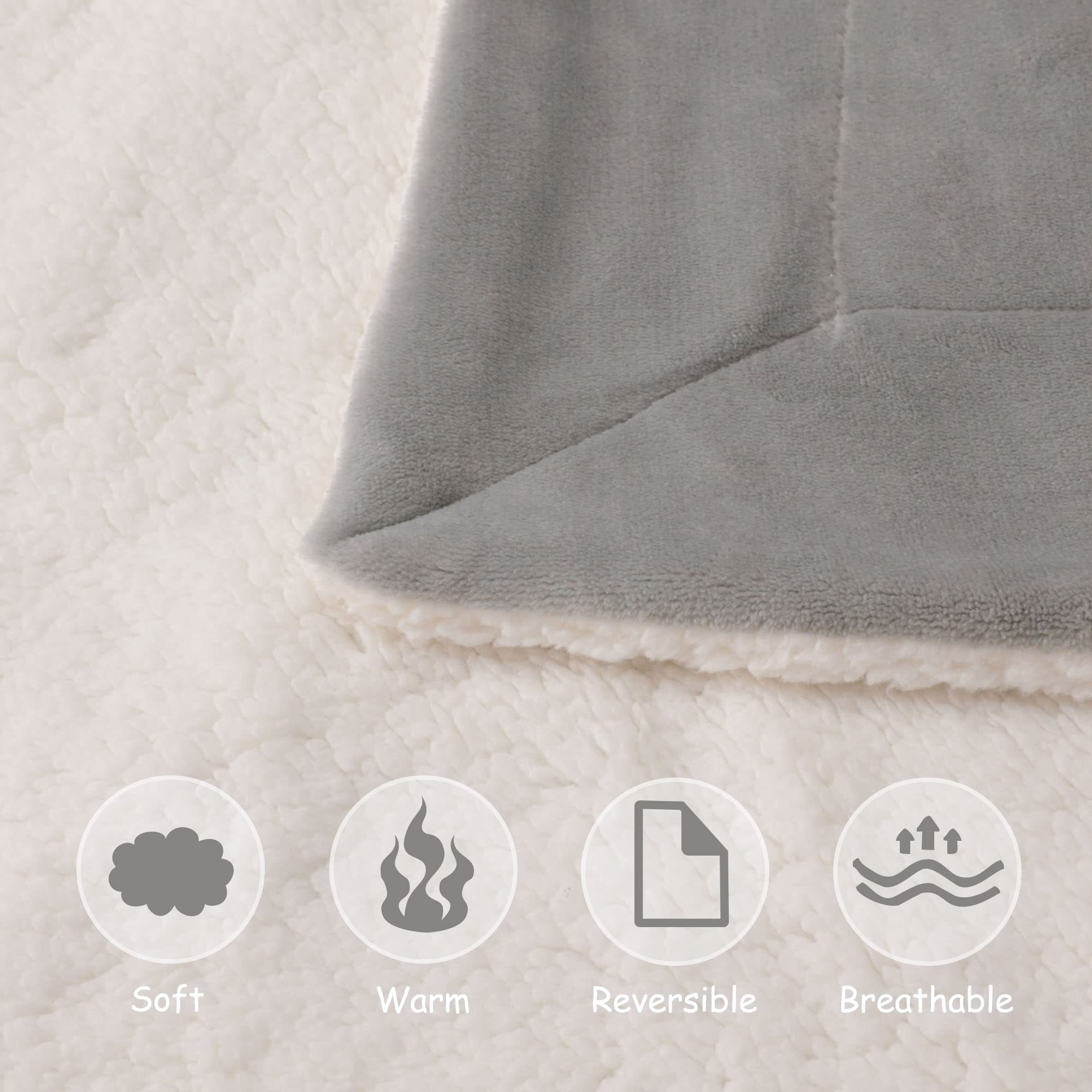 NANPIPER Baby Sherpa Blanket during tummy time for extra cushioning